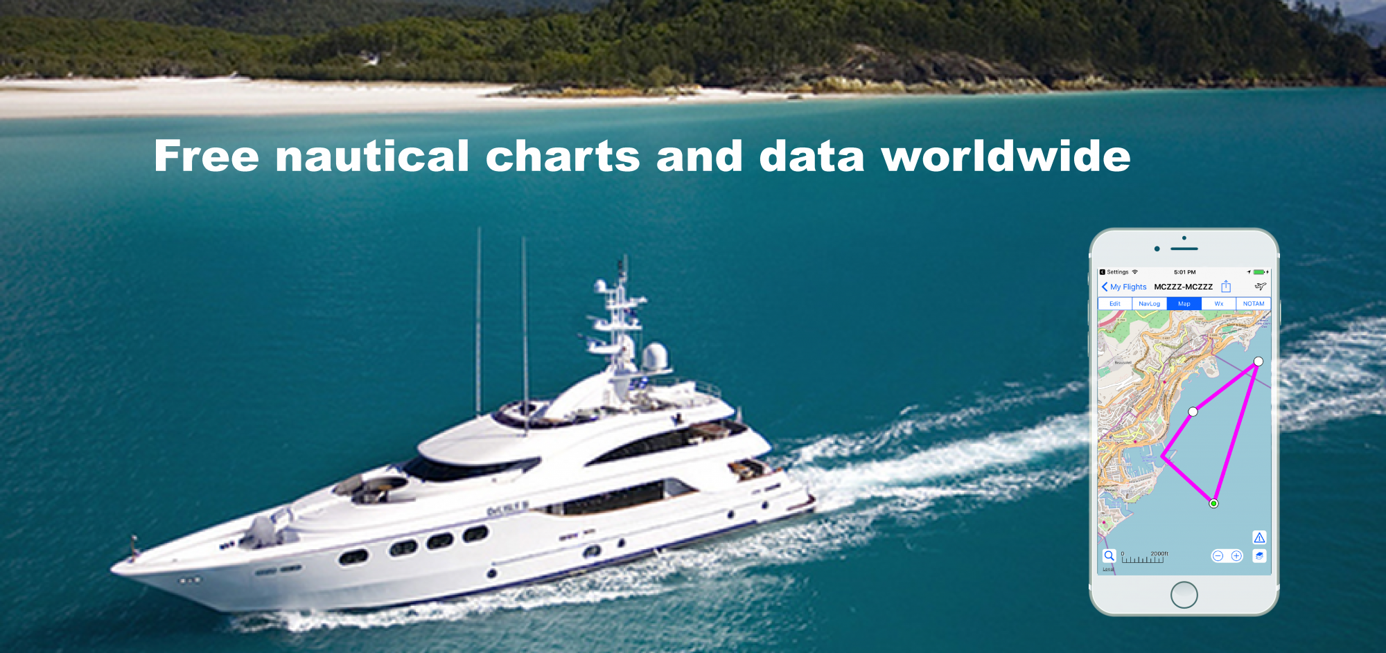 Free nautical charts and data worldwide